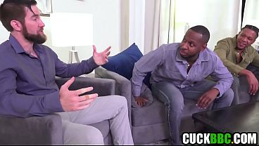 Cuck Hubby Brings Black Office Buddies To Fuck His Wife