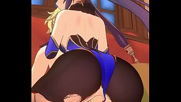 Mona Ride on Couch – – Genshin Impact Hentai Animation