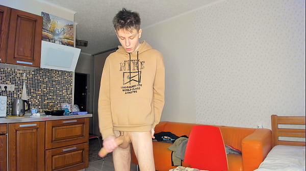 Naughty Boy Cranks Veiny Rod For Creamy Cum Doom